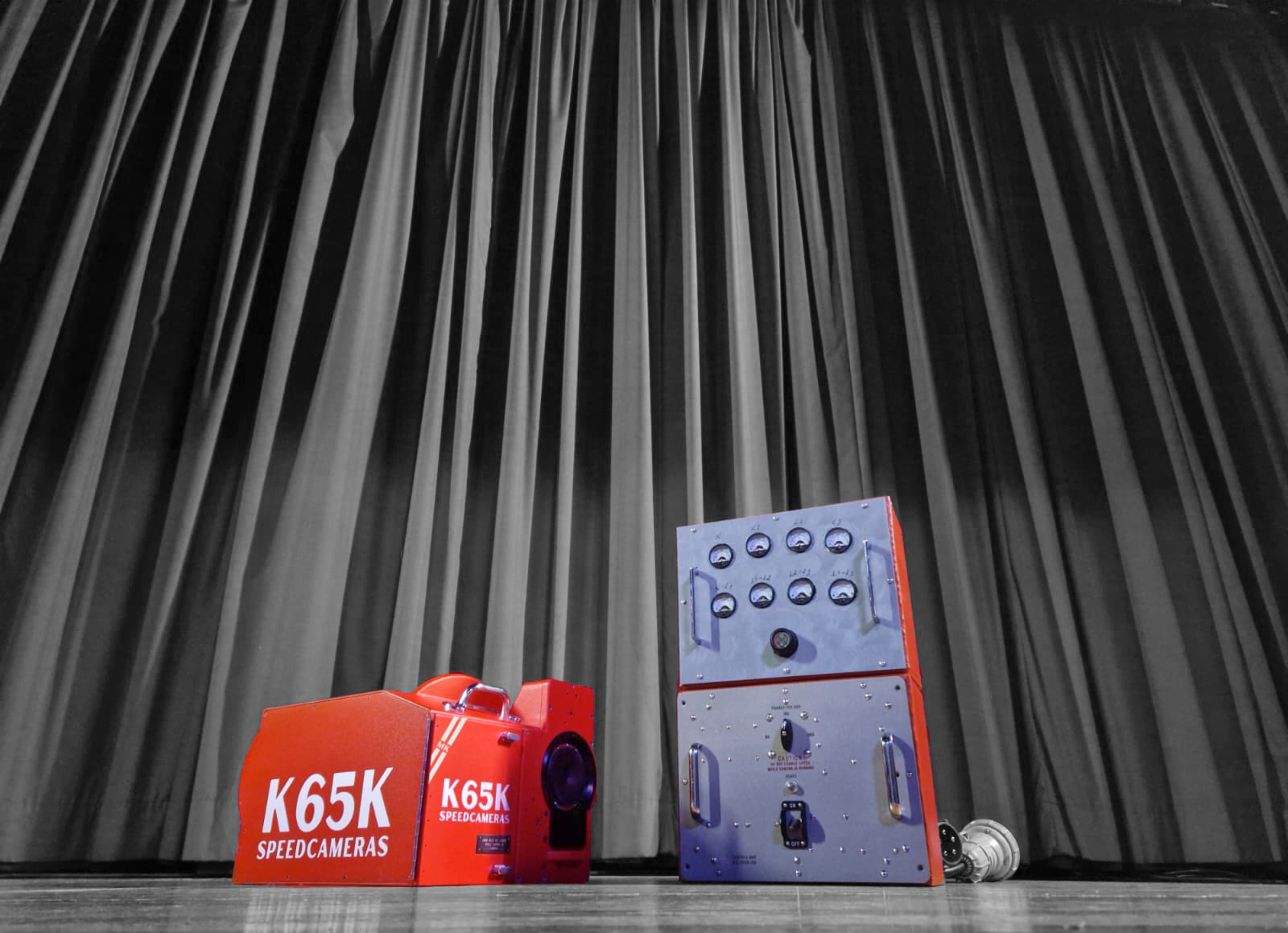 K65K high-speed 65mm camera demo on cinema screen